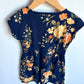 Navy Floral Dress / 5 years
