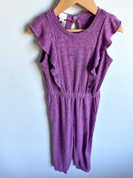 Purple Rayon Jumpsuit / 5 years