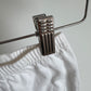 White Bloomer Cotton Shorts / 3-6m