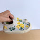 Jan & Jul Yellow Flower Knit Slip On Shoes / Size 7 Toddler