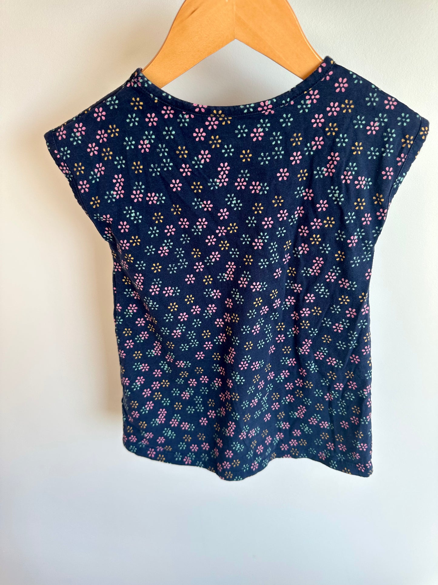 Navy Flower Tunic Tank Dress / 2T