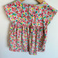 Flower with Ruffle Line Dress / 12-18m
