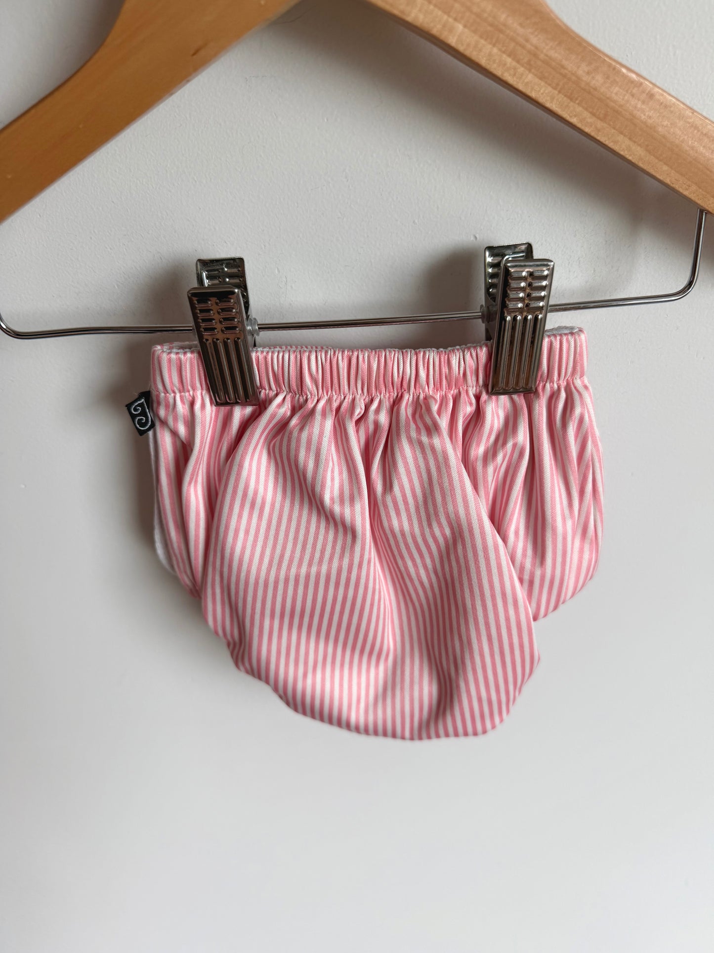 Honeysuckle Pink Stripe Swim Diaper / 18-24m