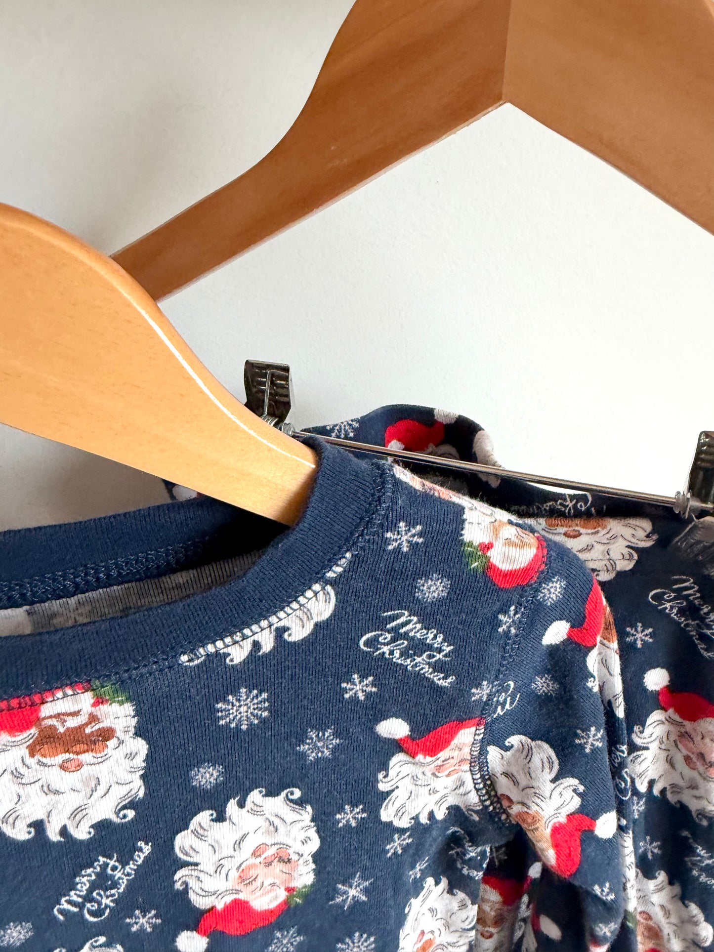 Navy Santa PJ Set / 4-5T