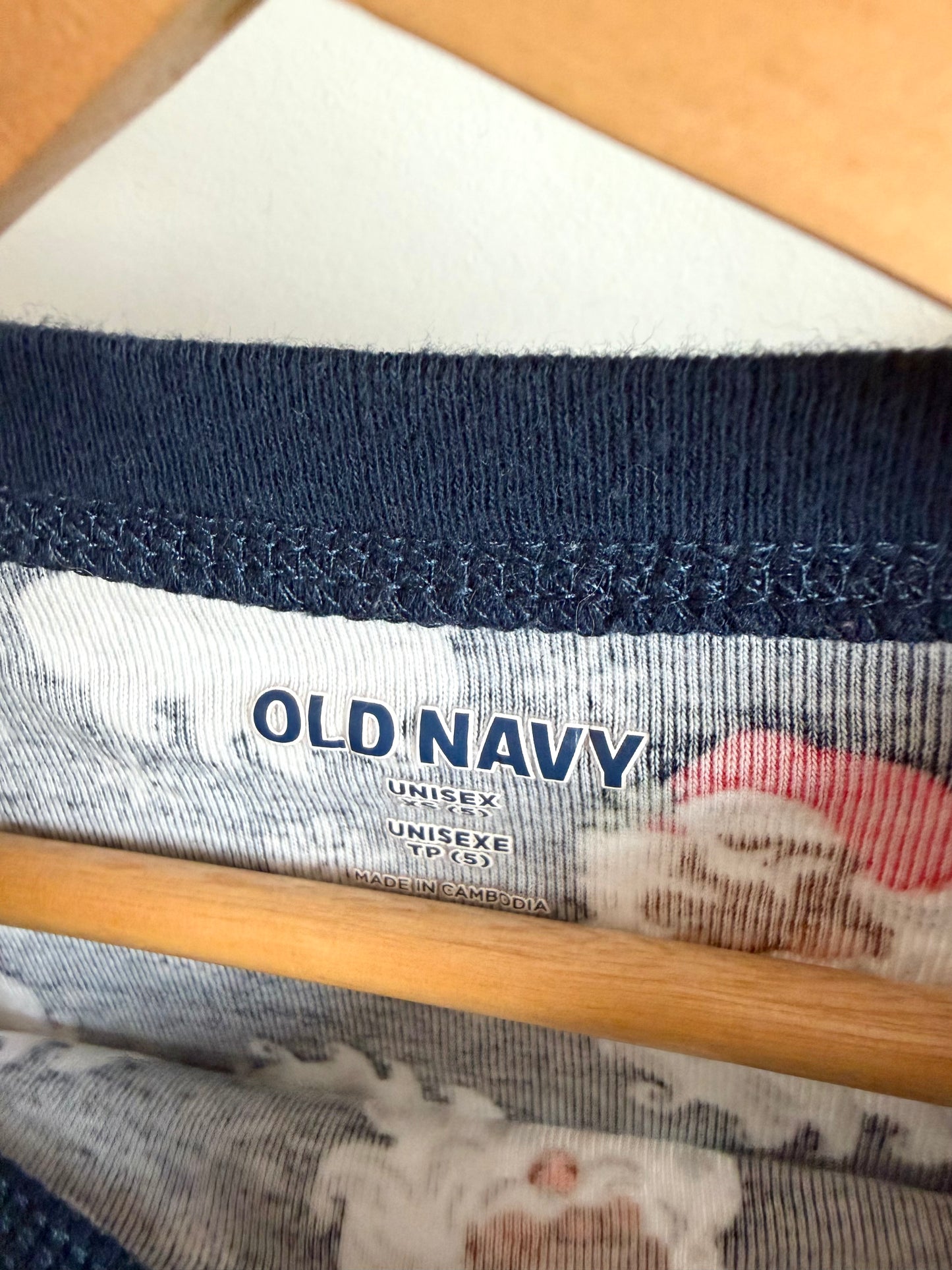 Navy Santa PJ Set / 4-5T