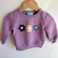 Purple Floral Crewneck / 12m