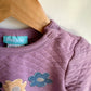 Purple Floral Crewneck / 12m