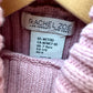 Pink Rib Knit Turtle Neck Dress / 7-8 years
