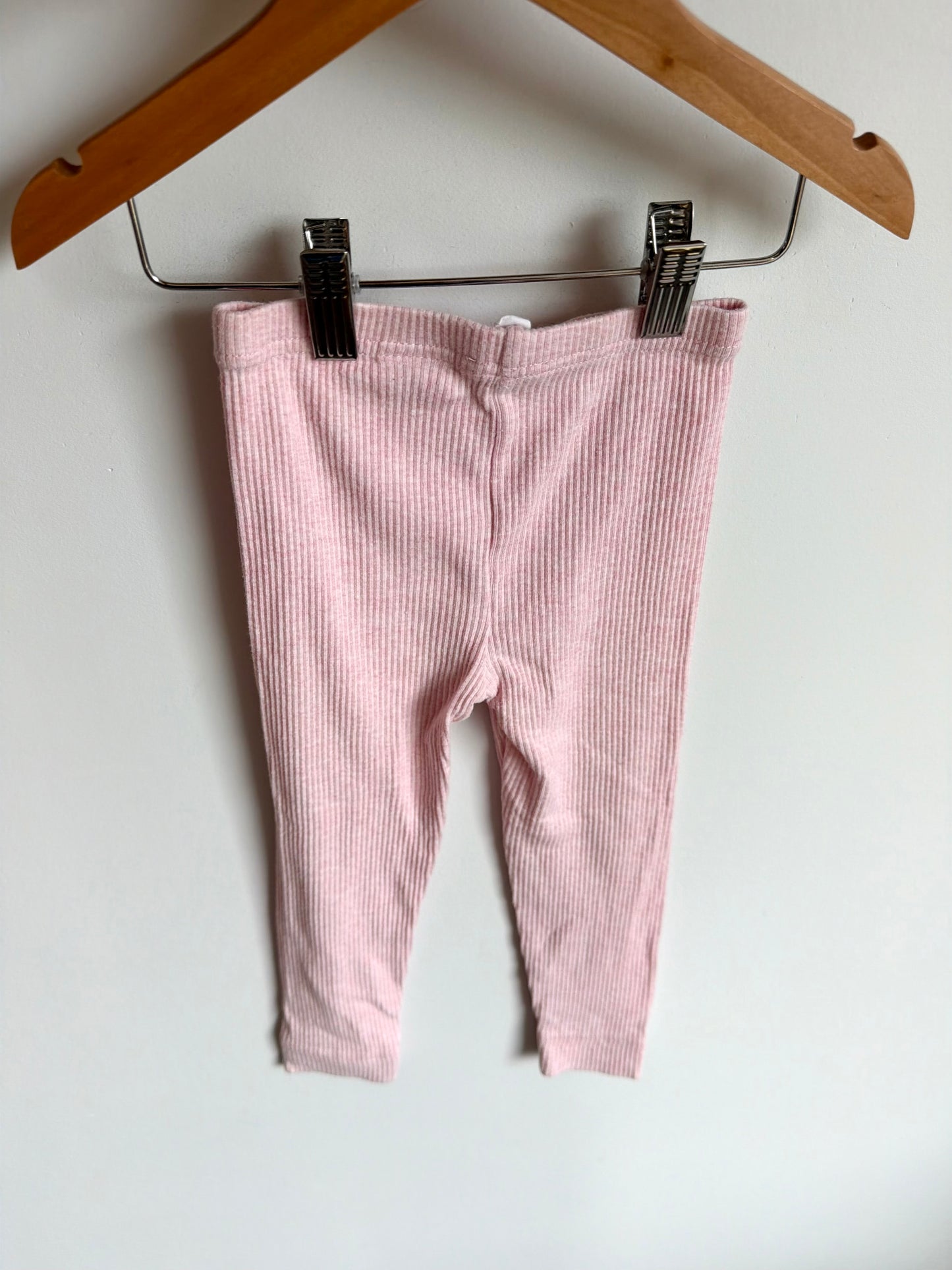 Jamie Kay Pink Ribbed Leggings / 3T