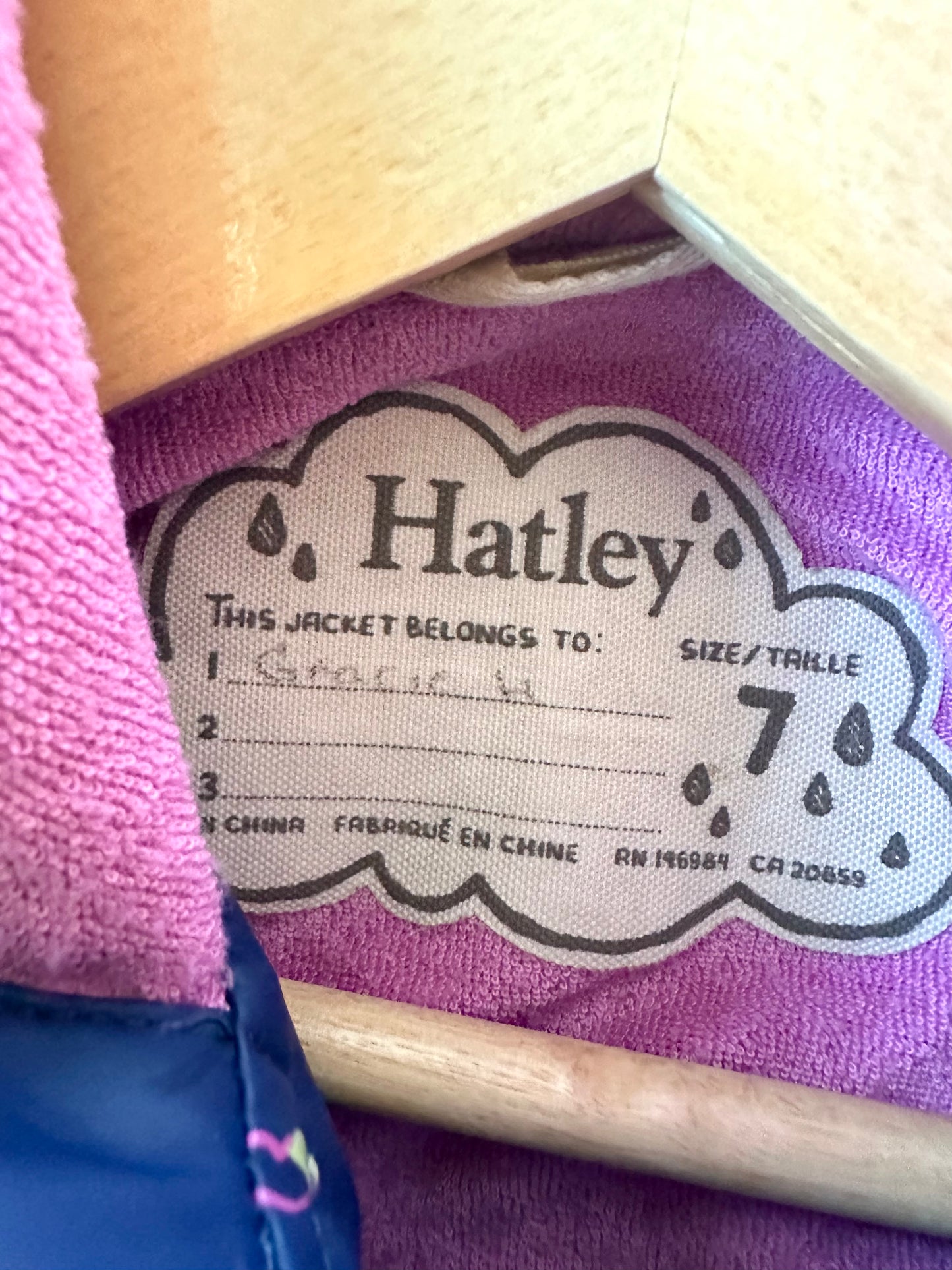 Hatley Unicorn Rain Jacket / 7 years