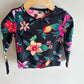 Black Tropical Swim Top / 2T?