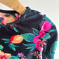 Black Tropical Swim Top / 2T?