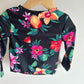 Black Tropical Swim Top / 2T?