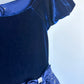 Blue Velour Lace Dress / 8 years