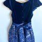 Blue Velour Lace Dress / 8 years