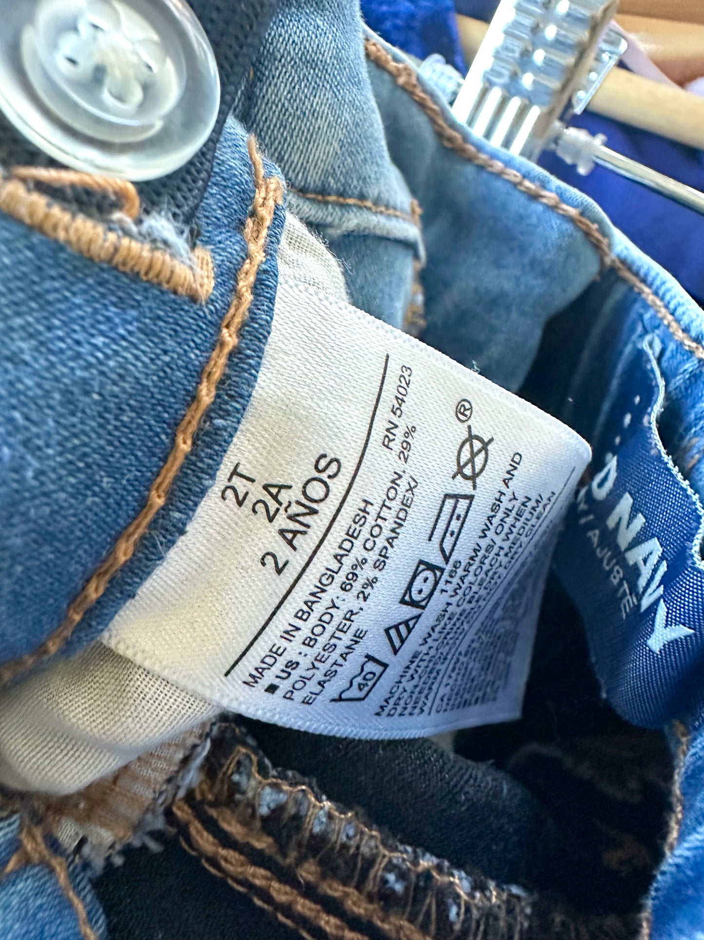 Light Jeans with Adjustable Waist / 2T