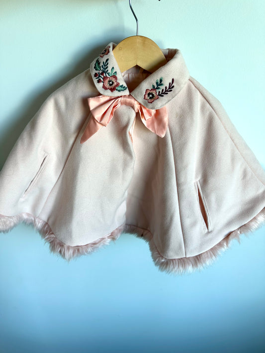 Pink Embroidered Shall / 3T