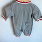 Grey with Red Trim Sleeper / 3-6m