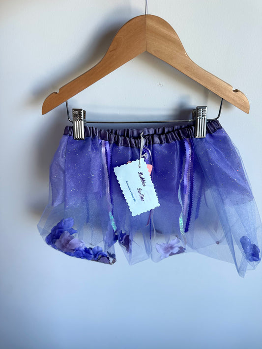 Handcrafted Purple Tutu with Glitter (Tags on) / 4T
