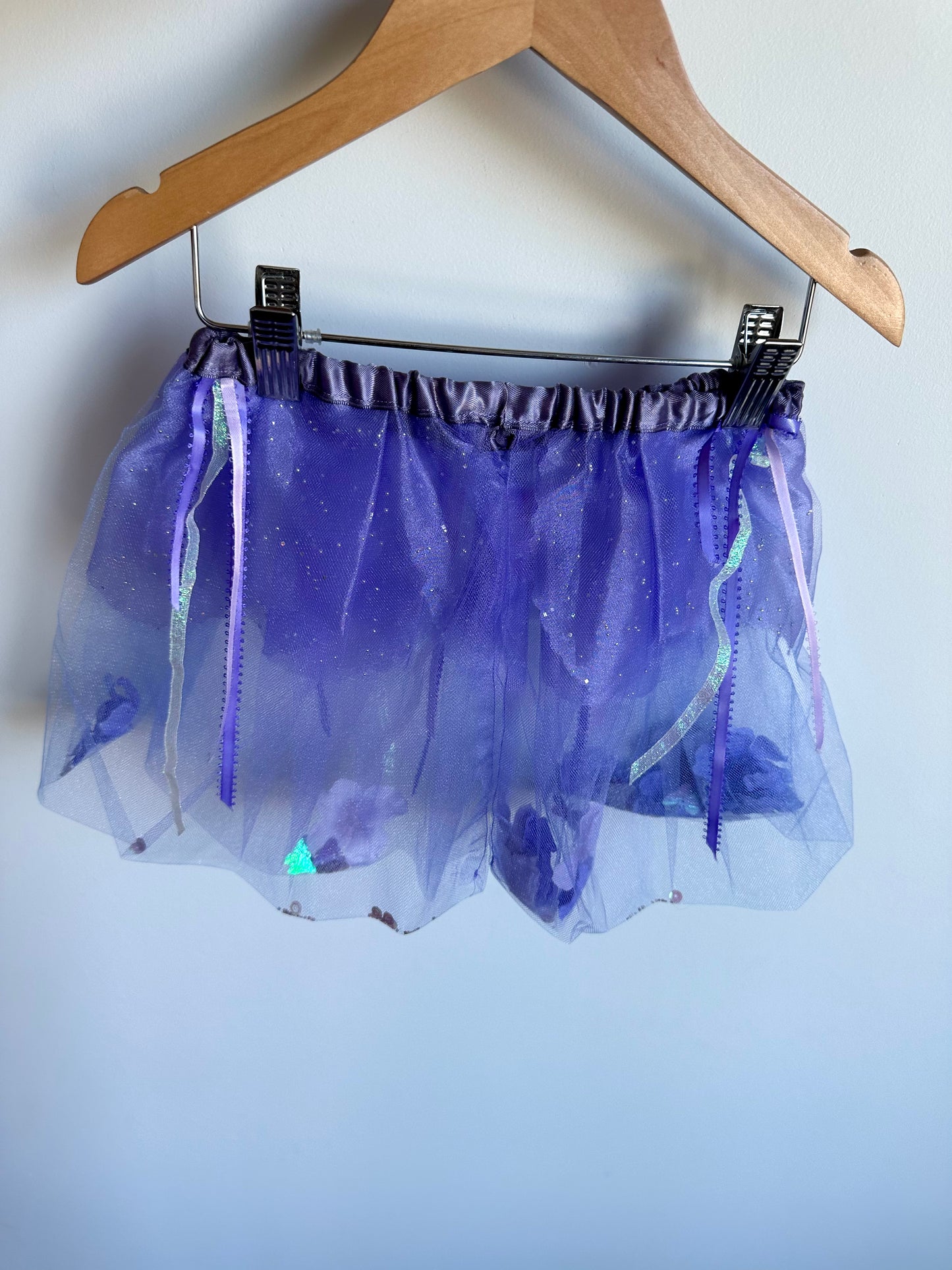 Handcrafted Purple Tutu with Glitter (Tags on) / 4T