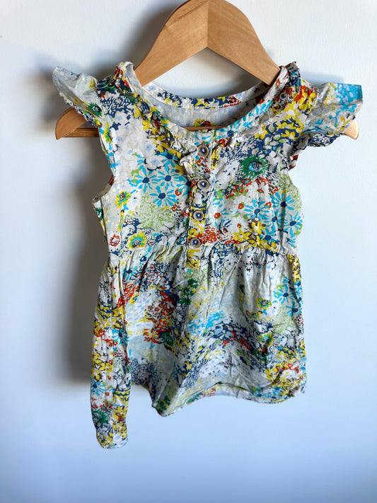 Sleeveless Floral Dress / 3T