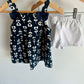 Heart Flower Top + White Shorts Set / 3T