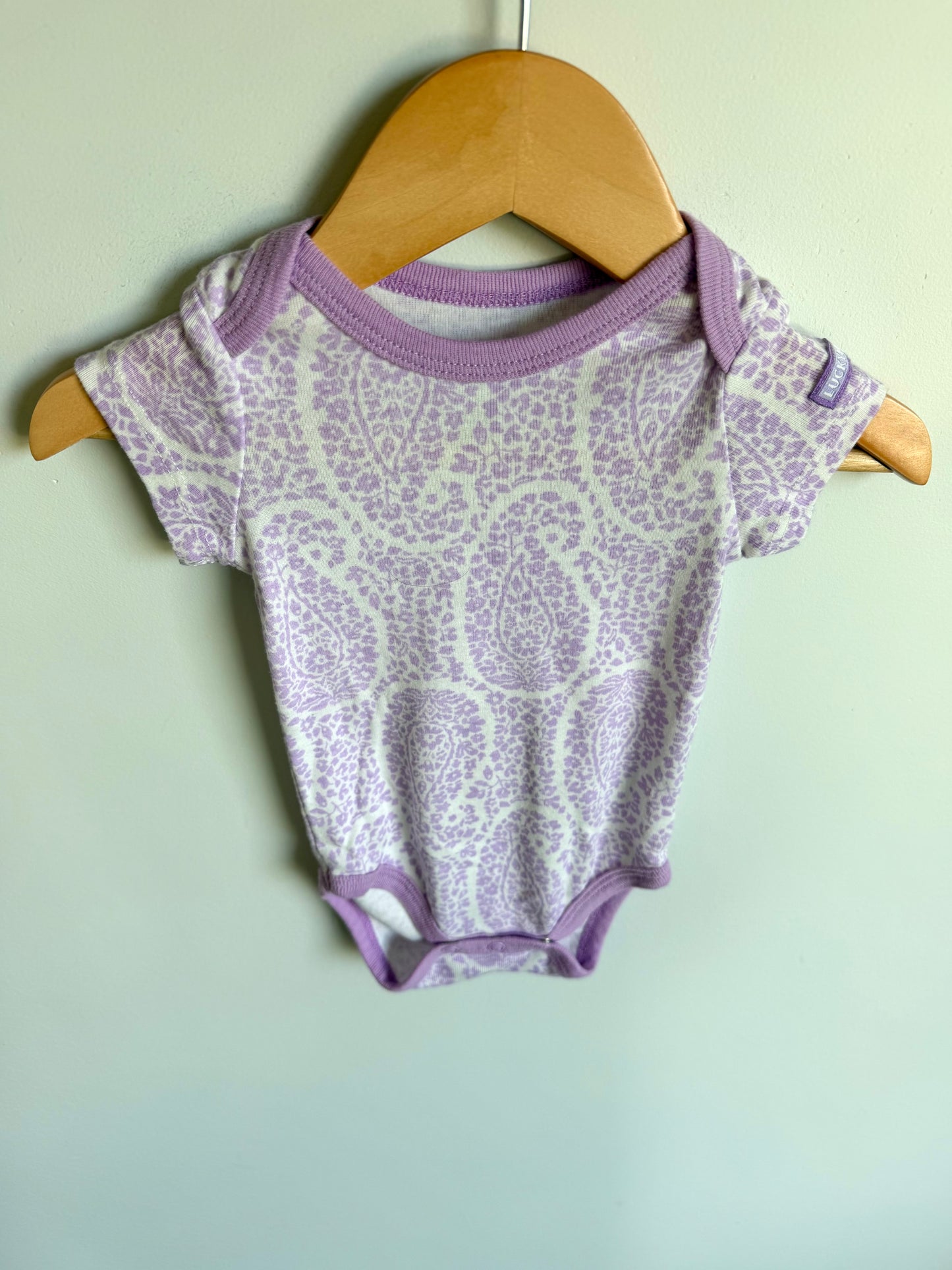 Purple Flourishes Bodysuit / 3-6m