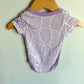 Purple Flourishes Bodysuit / 3-6m