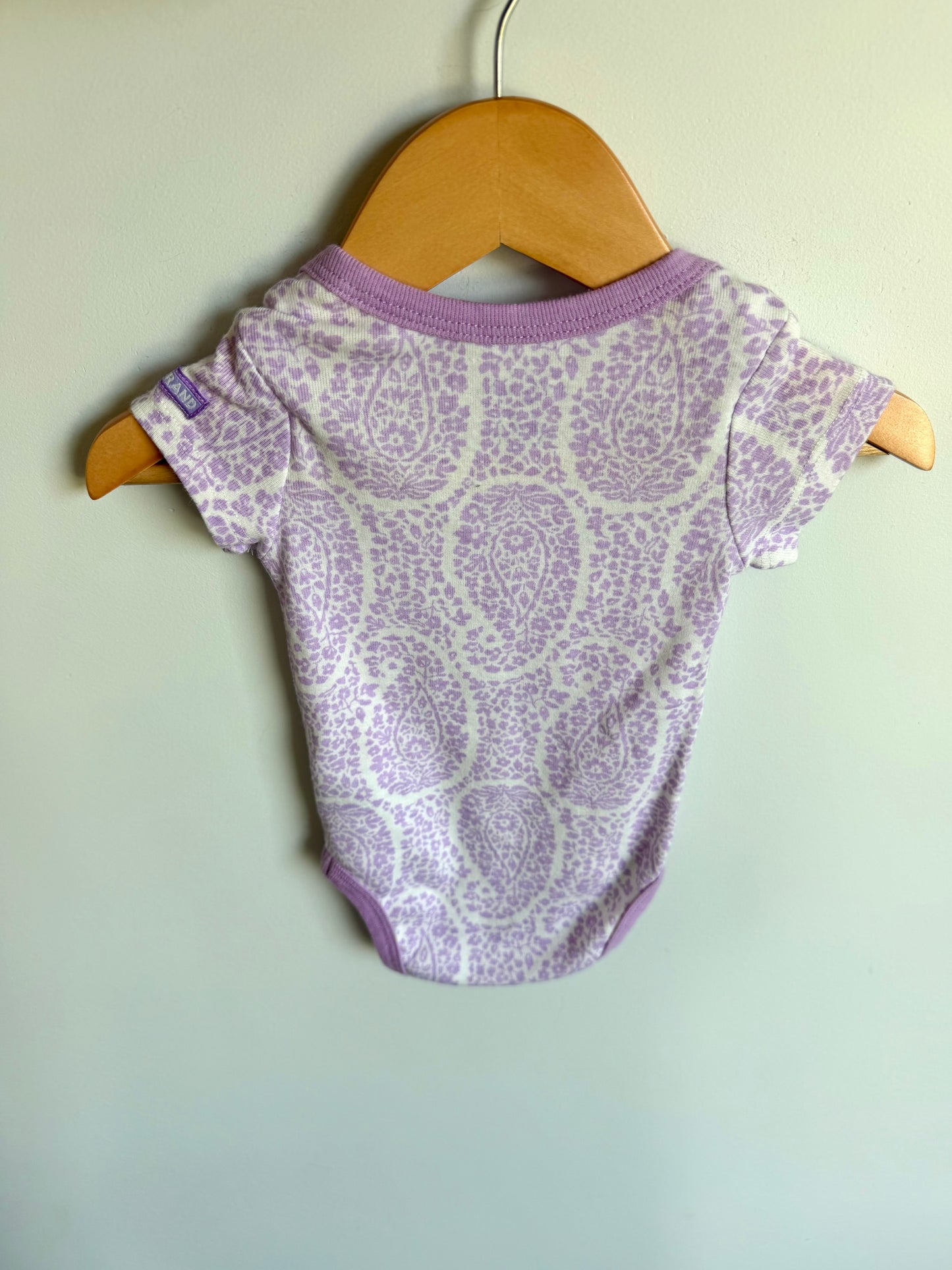 Purple Flourishes Bodysuit / 3-6m