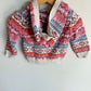Hooded Aztec Colorful Sweater / 2T