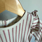Pehr Organic Blush Striped Bodysuit / 6-12m
