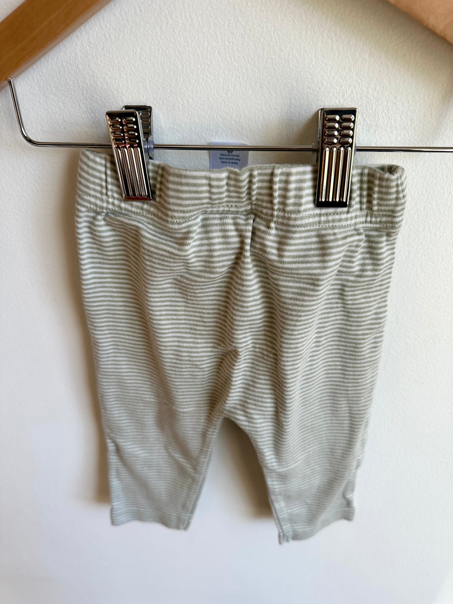 Green Stripe Pants / 9m