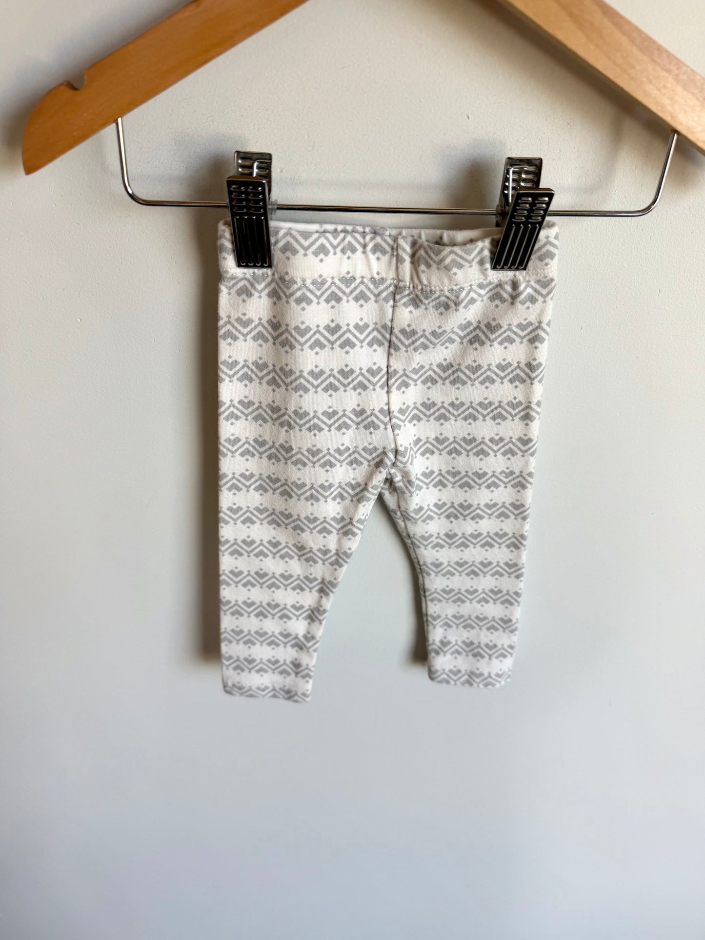 Heart Aztec Leggings / 0-3m