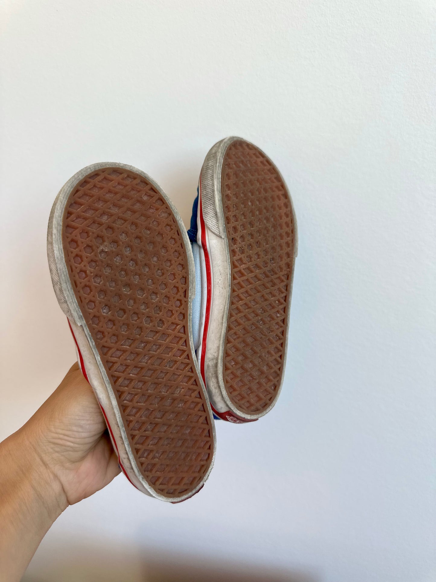 Vans Blue Velcro Shoes / Size 10 Toddler Footwear