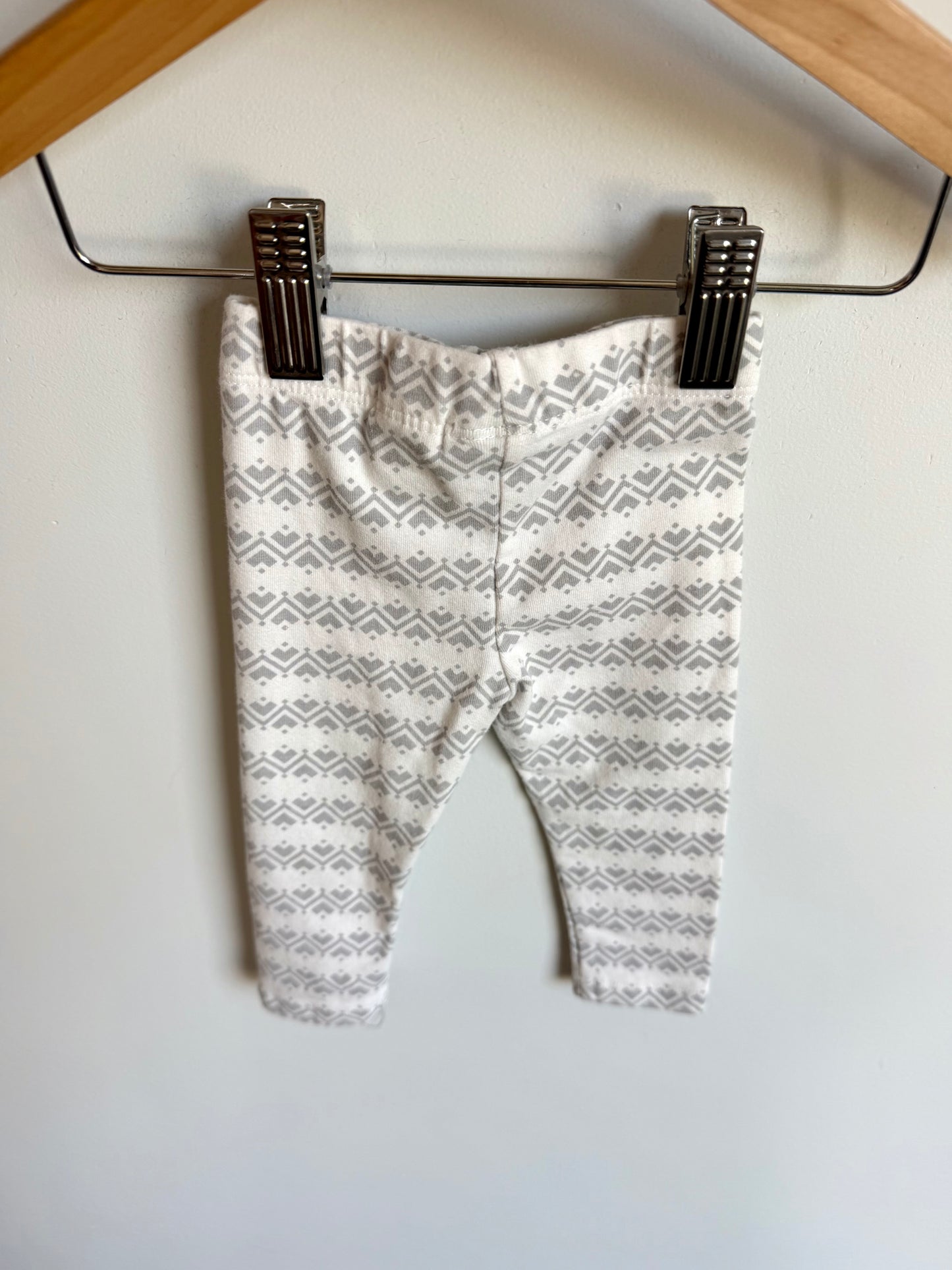 Heart Aztec Leggings / 0-3m