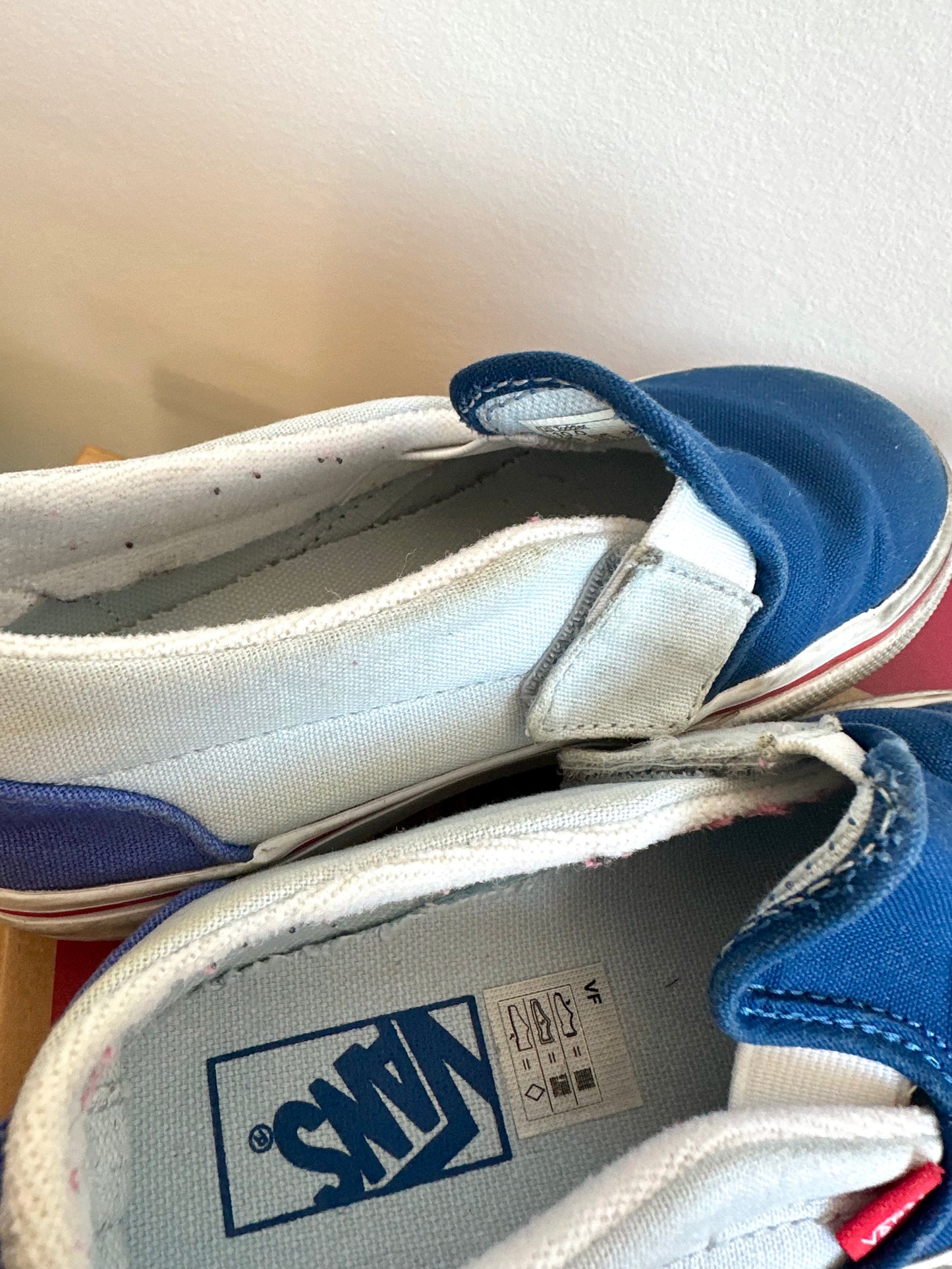 Vans Blue Velcro Shoes / Size 10 Toddler Footwear