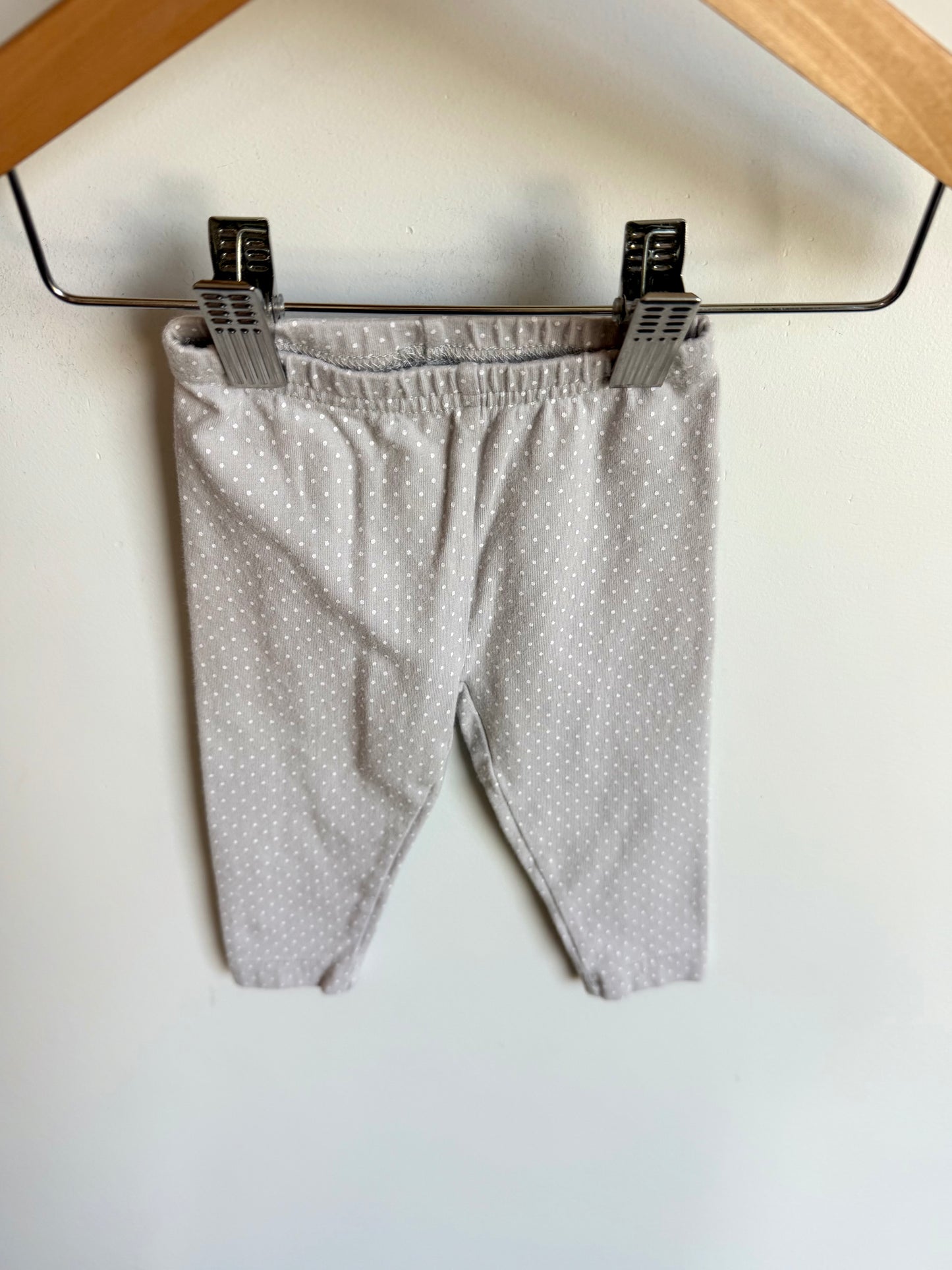 Grey Dotted Pants / 0-3m