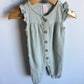Sage Muslin Jumpsuit / 6-12m