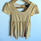Yellow Striped Dress / 12m