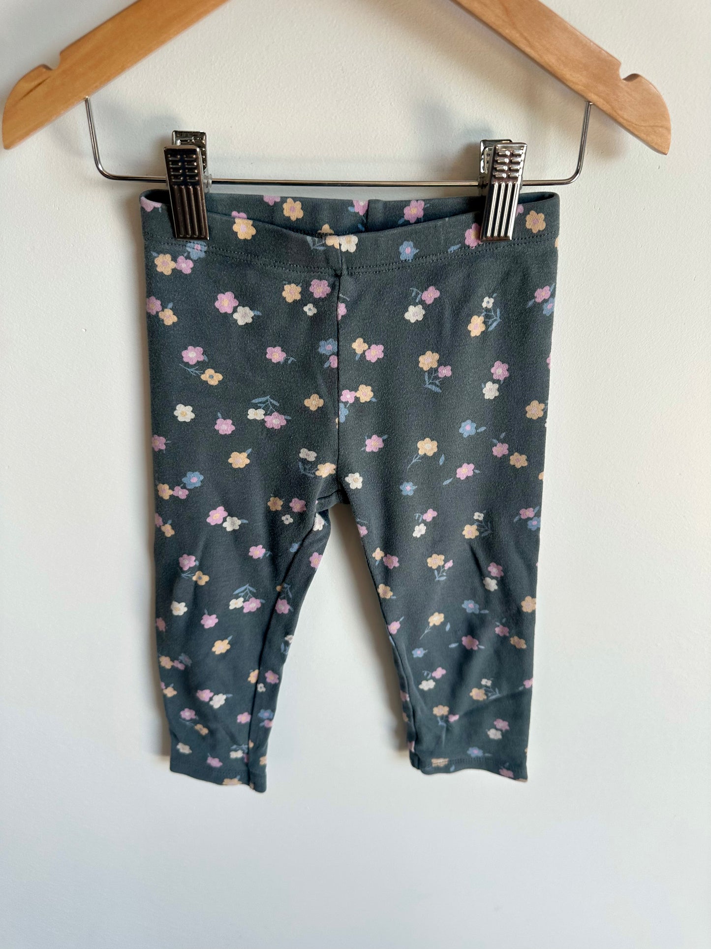 Floral Charcoal Leggings / 24m