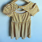 Yellow Striped Dress / 12m