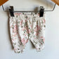 Floral Cream Pants / 0-3m