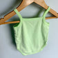 Lime Green Bow Bodysuit / 6m