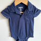 OshKosh Blue Collared Bodysuit / 12m