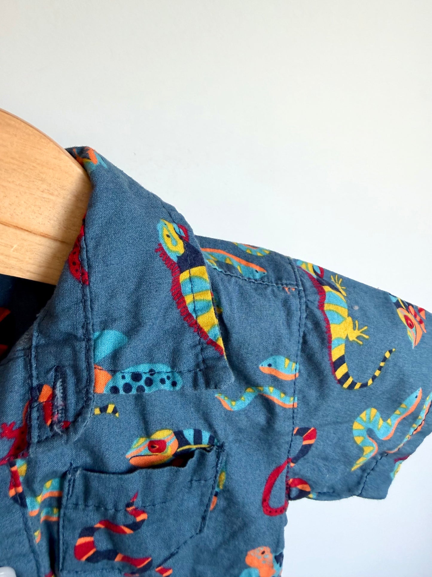 Reptiles Collared Bodysuit / 6-9m