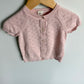 Pink Knit Eyelet Top / 6-9m
