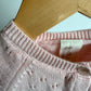 Pink Knit Eyelet Top / 6-9m