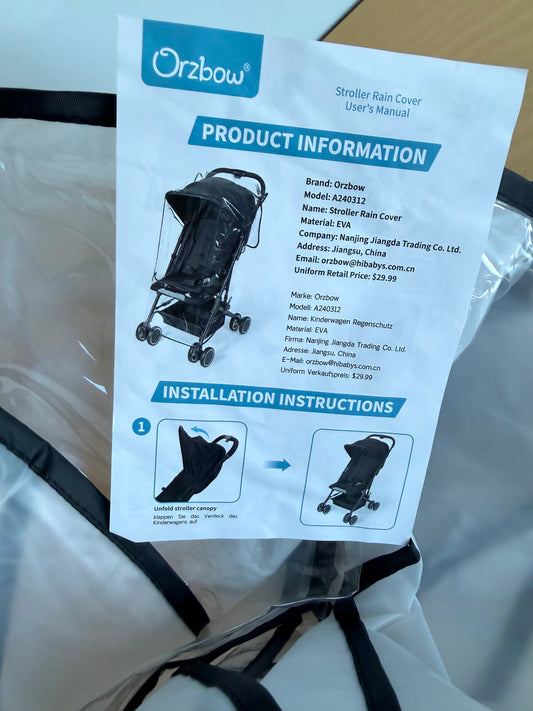 Stroller Rain Cover (No Shipping)