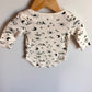 Green Camping Icons Bodysuit / 3-6m