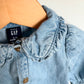 Chambray Collared Top / 6-12m